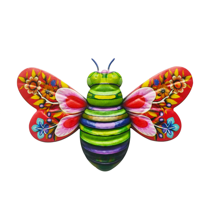 BowLift | Iron Bee Art Sculpture Hanging Wall Decorations for Garden