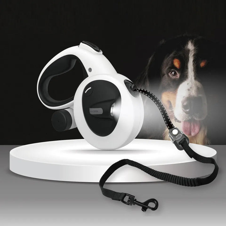 5in1 Reflective Dog Leash with Integrated Flashlight Bowlift