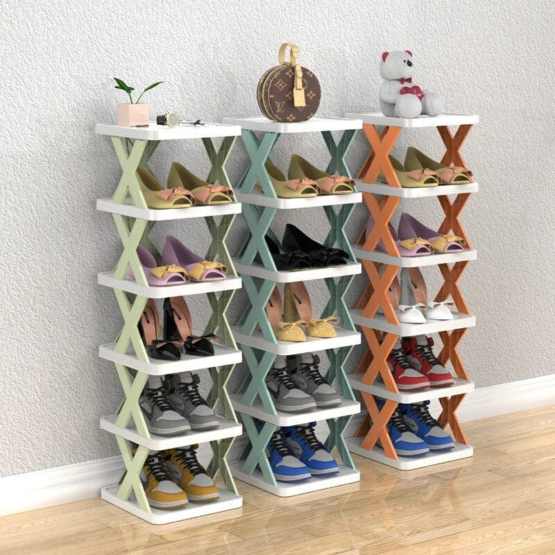 BowLift | Foldable Multi-Layer Shoe Rack, Shoe Storage Organizer