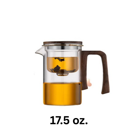 BowLift | Magical Glass Teapot with Built-In Strainer and Heat-Resistant Handle
