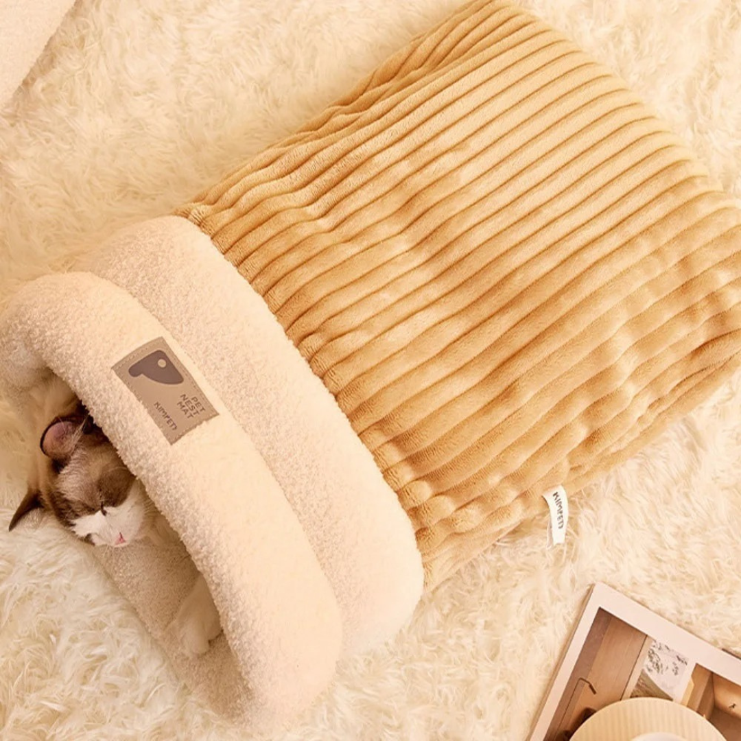 Cozy Cat Bed Sleeping Bag Bowlift