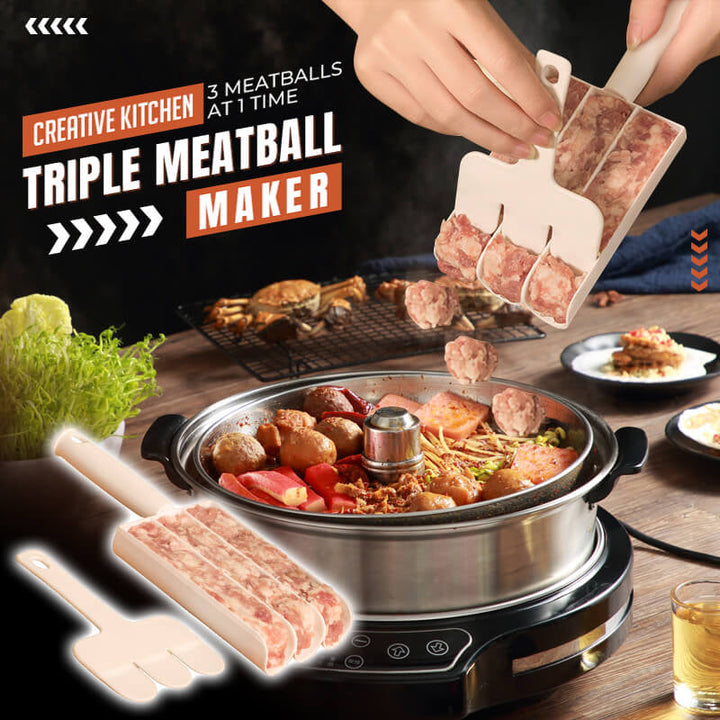 Creative Kitchen Triple Meatball Maker | Bowlift