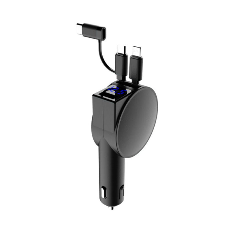 BowLift | 3-in-1 retractable quick charge car adapter