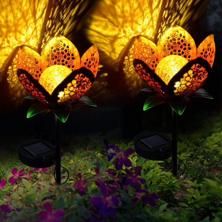 BowLift | Solar Garden Light Lotus Flower – Decorative LED Outdoor Lighting for Garden and Yard