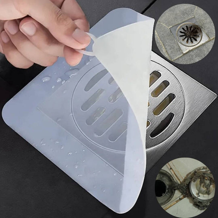 EcoFlow Shower Drain Silicone Cover | Anti Odour Mat - Catches Hair and Debris - Prevents Clogs in the Shower Bowlift