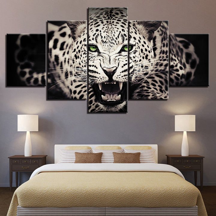 Wild Feline - Canvas Wall Art Painting | Bowlift