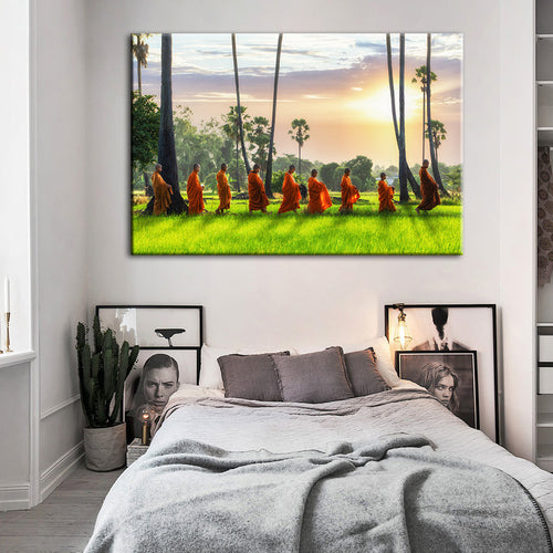 Morning Walk - Canvas Wall Art Painting | Bowlift