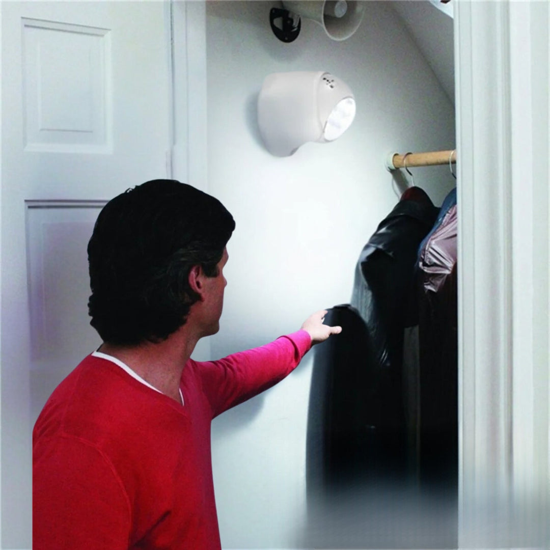 BowLift | Wireless Battery Powered External Security Lights – Motion Sensor LED Spotlight for Home, Garden, and Wall Illumination