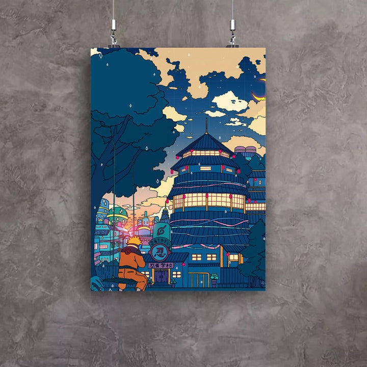 Anima Buildings - Canvas Wall Art Painting | Bowlift