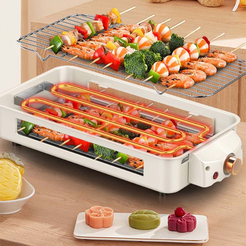 BowLift | Indoor Smokeless Grill, Non-Stick Cooking Removable Plate