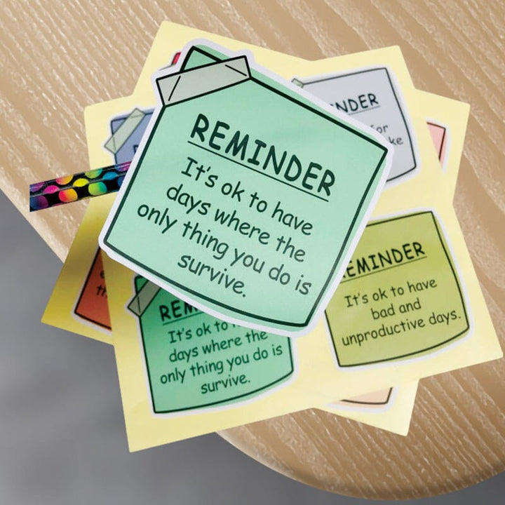 BowLift | Mental Health Sticky Notes Stickers (24 pieces)