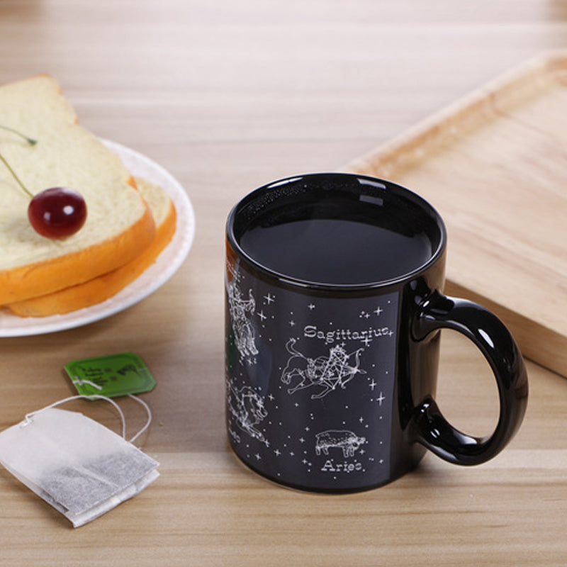 Heat-sensitive temperature-change Starry Mug | Bowlift
