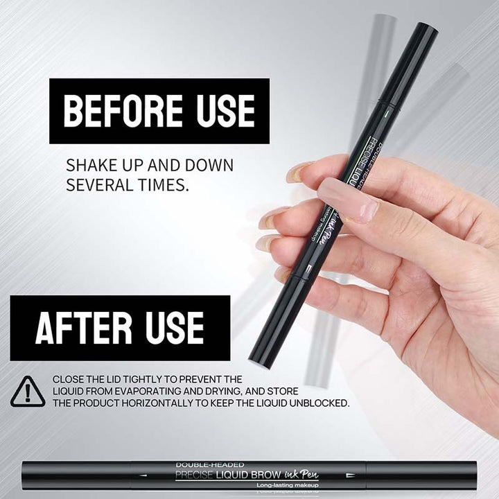 BowLift | 2-in-1 Dual-Ended Eyebrow Pencil with Micro-Fork Tip Applicator and Precise Brush Tip