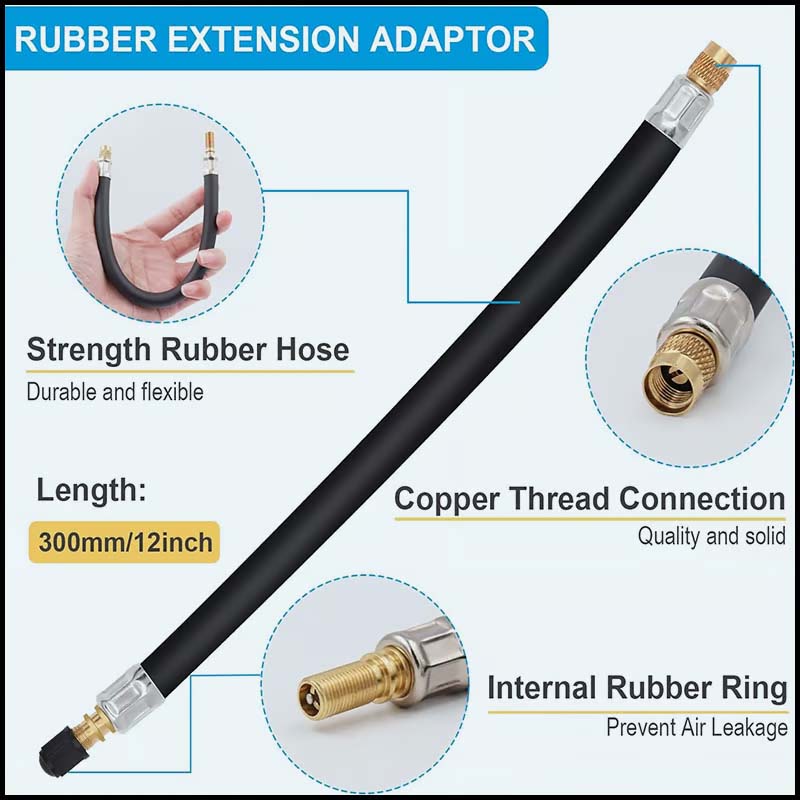 BowLift | Universal flexible tire valve extensions