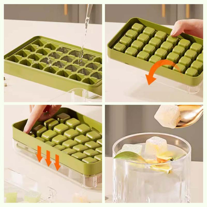 BowLift | No dirty hands press ice grid molds