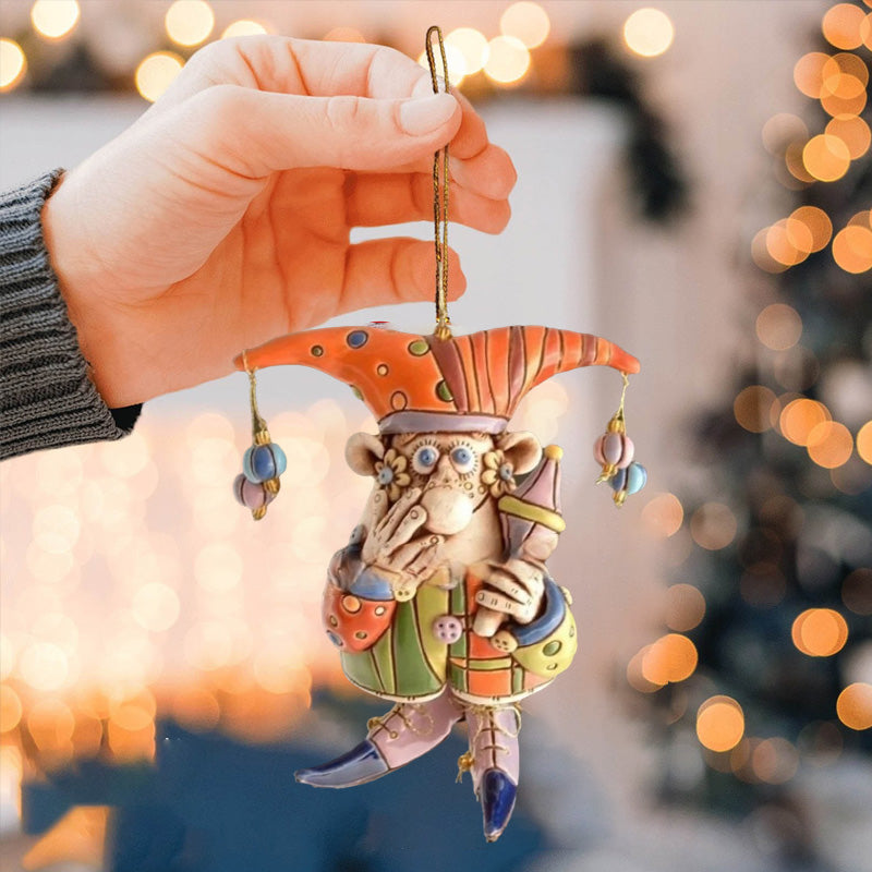BowLift | Resin Wind Chime Clown Decoration