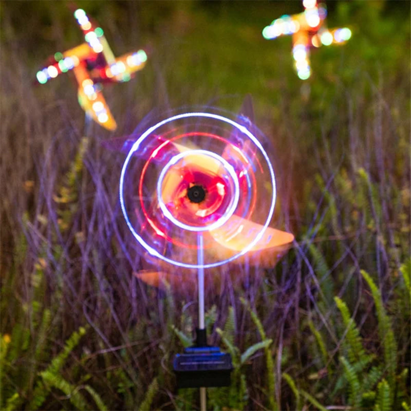 BowLift | Waterproof Solar Garden Windmill Light