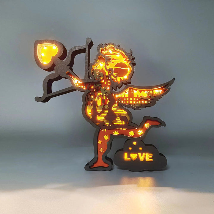 Valentine's Day 3D Wooden Carving Ornaments | Bowlift