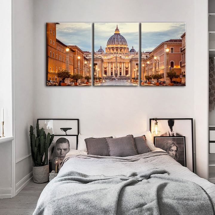 Fresh Palace 3 Piece - Canvas Wall Art Painting | Bowlift