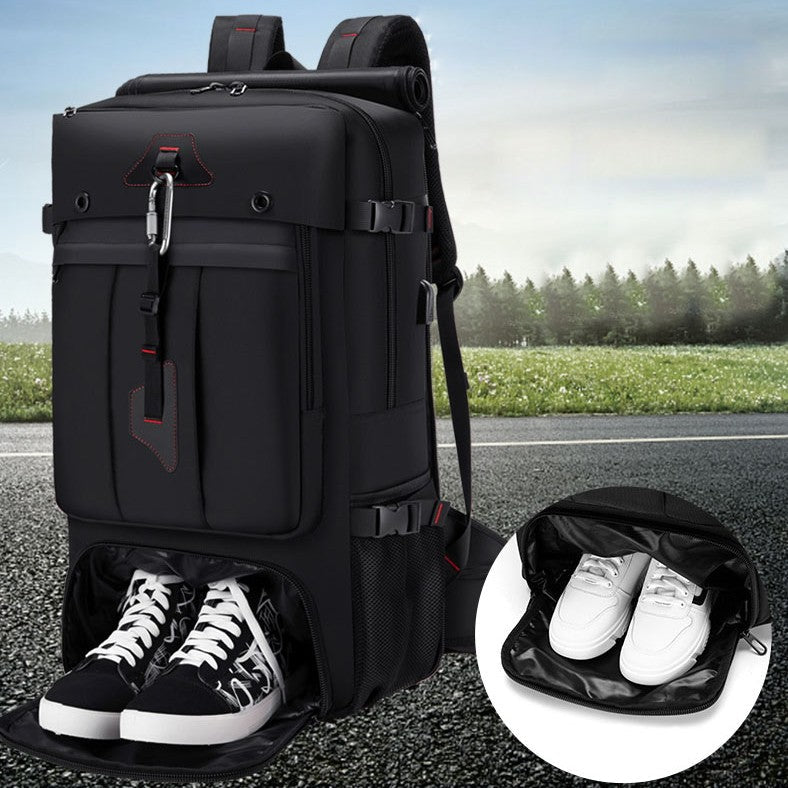 BowLift | 50L Versatile Waterproof Backpack, with Large Capacity, Excellent Organizer Compartments & USB Port, for Travel, School & Outdoors