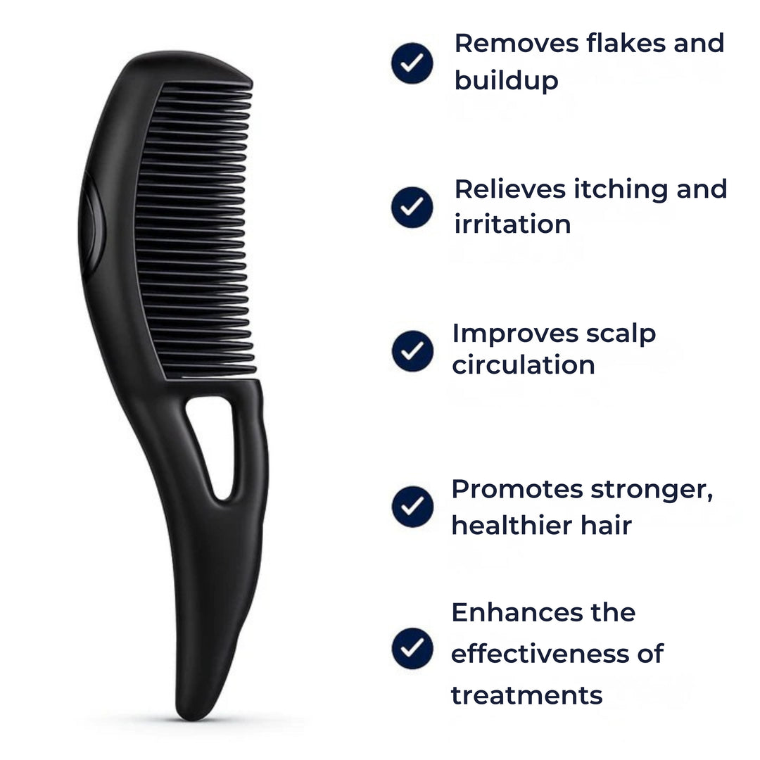 Hollow Design – Soft Tip Scalp Massager – Relieves Itch – Removes Flakes – Healthy Clean Hair Bowlift