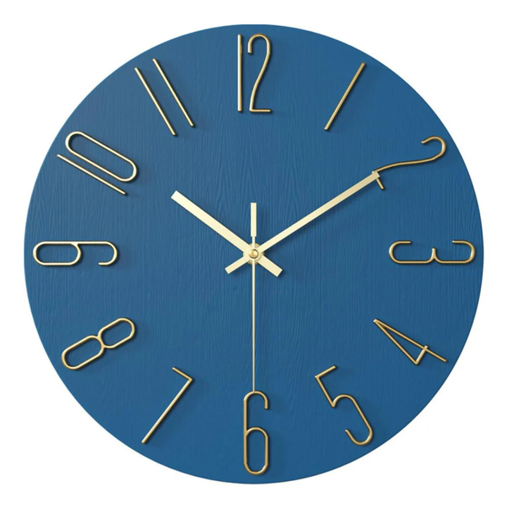 BowLift | Modern Black Wall Clock | 30 cm Silent Minimalist Design