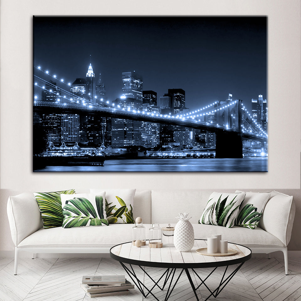 Brooklyn Bridge - Canvas Wall Art Painting | Bowlift