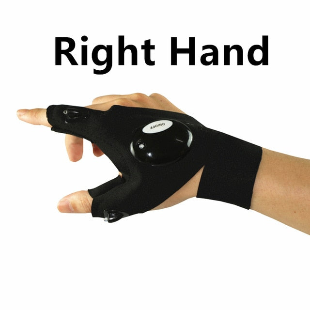 Fingerless Glove LED Flashlight | Bowlift