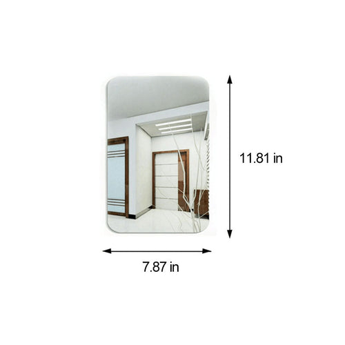 Oval Rectangle Mirror Sticker | Bowlift