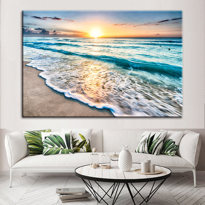 Sunny Florida Beach - Canvas Wall Art Painting | Bowlift
