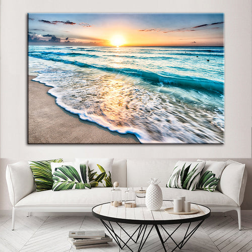 Sunny Florida Beach - Canvas Wall Art Painting | Bowlift