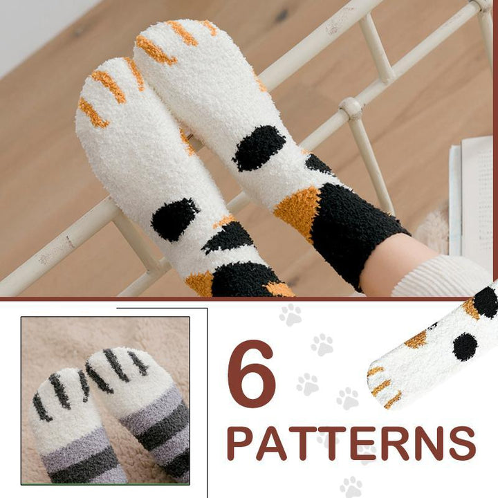 BowLift | Fluffy Fuzzy Cat Claw Socks