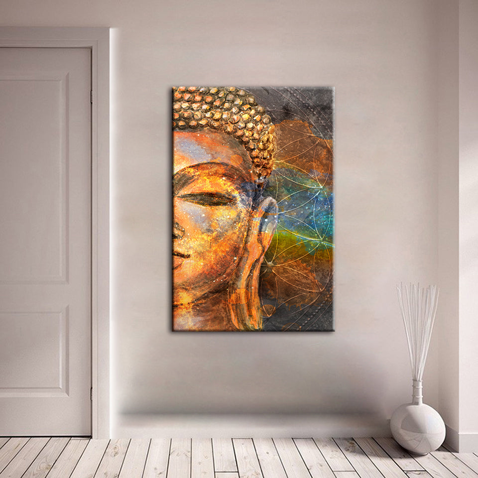 Buddha's Peace - Canvas Wall Art Painting | Bowlift