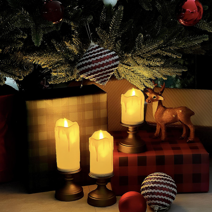 BowLift | LED Candles LumiFlame | Flickering Real Wax Effect | Safe & Energy Saving | Various Sizes & Designs