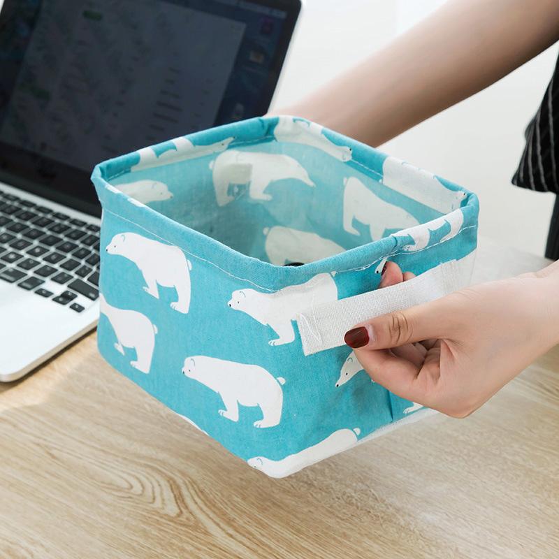 BowLift | Foldable Cotton Fabric Storage Basket