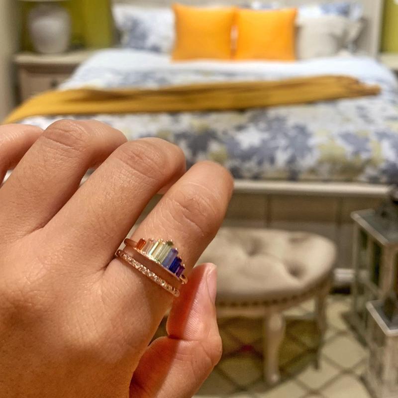 BowLift | Rainbow Micro Diamond Ring