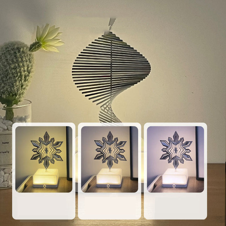 Rotating ambient light made of metal | Bowlift