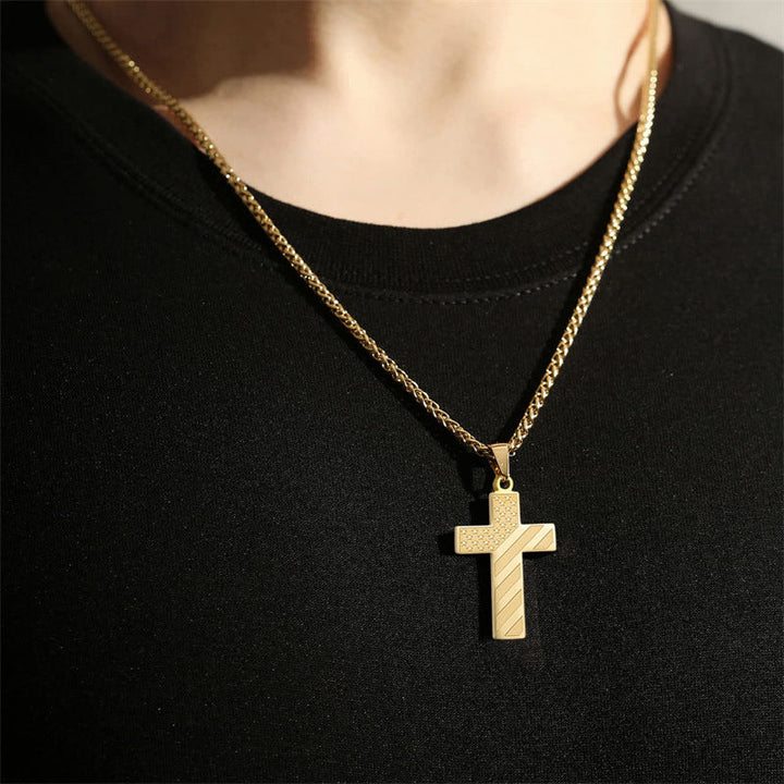 BowLift | American Flag Cross Pendant Necklace
