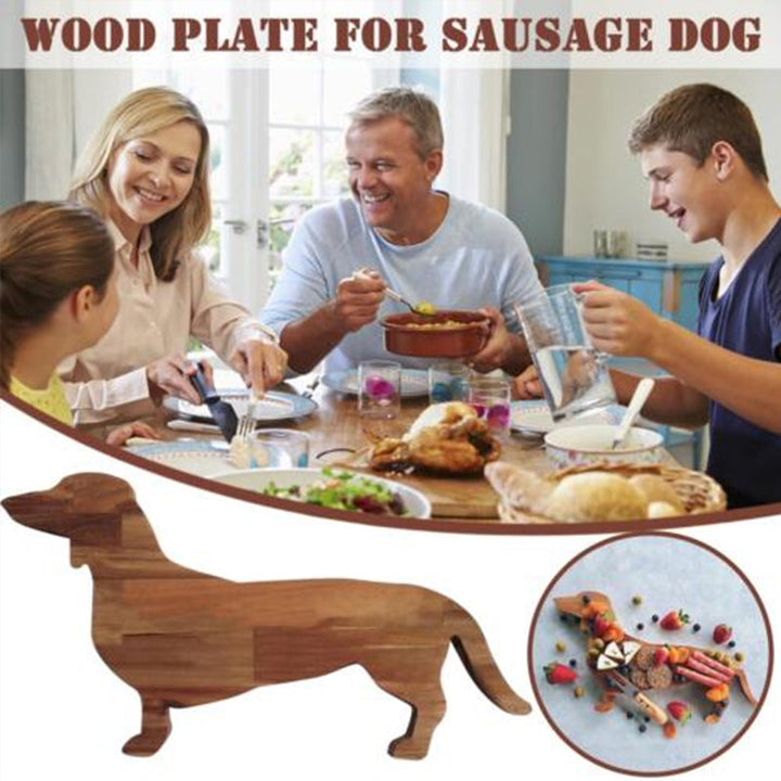 BowLift | Wooden Dachshund Dog Serving Tray