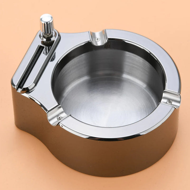 Retro Metal Ashtray, Cigarettes Lighter | Bowlift