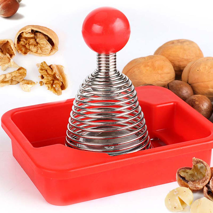 BowLift | Stainless Steel Spring Walnut Opener