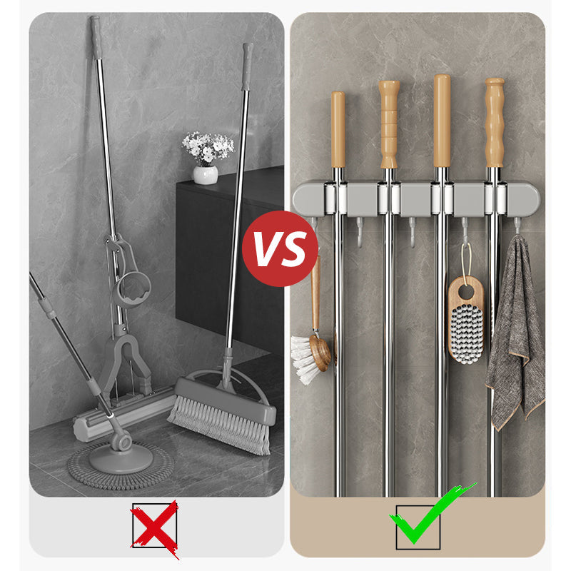 BowLift | Multifunctional Mop Holder with Hooks