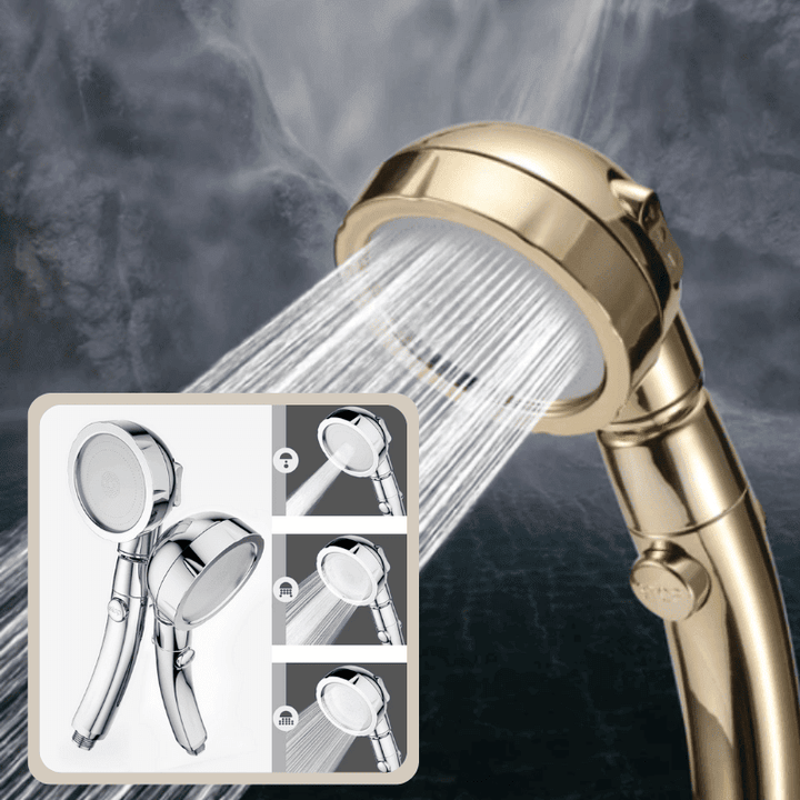 PowerHead 3-in-1 Shower Set – Adjustable Rain Shower with Hose Bowlift