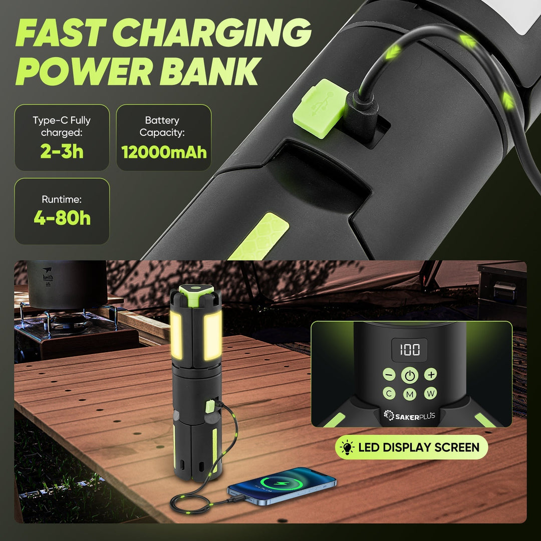 BowLift | SakerPlus Telescopic Camping Lights with Stand