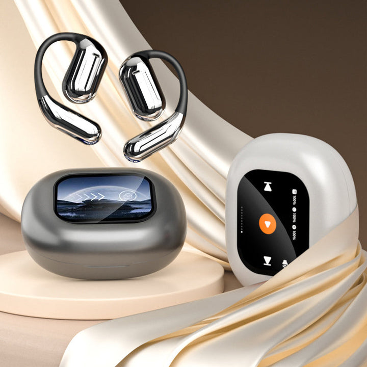 BowLift | LCD Open-Ear Wireless Bluetooth Earbuds