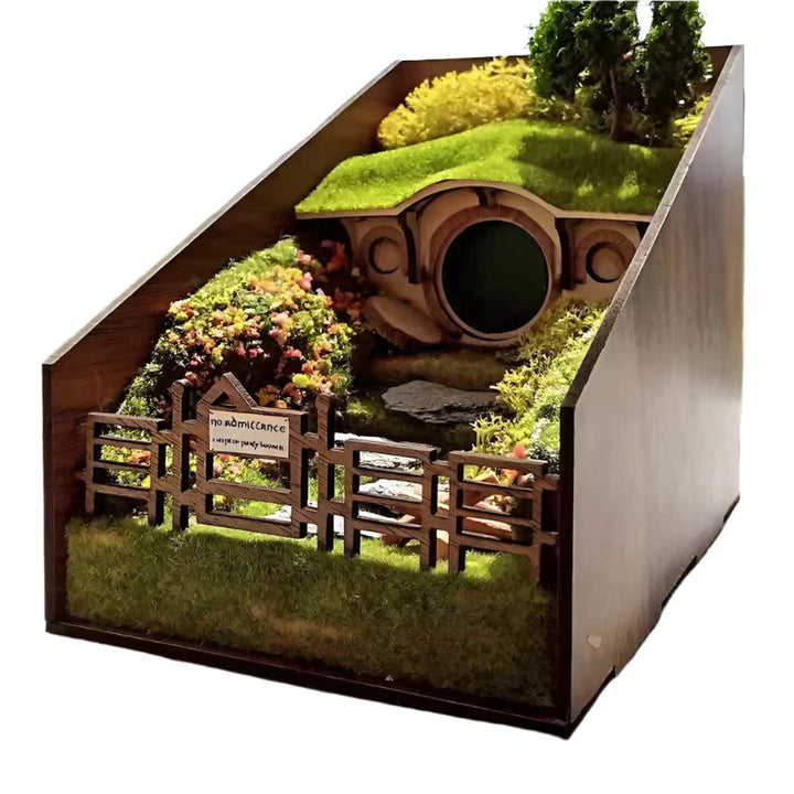 Handcrafted decorative book holders with micro landscape design Bowlift