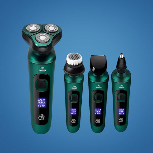 4-in-1 Grooming – Waterproof – LED Display – USB Rechargeable – Wet and Dry Shaving Bowlift