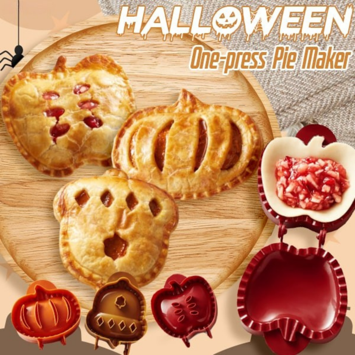 BowLift | Halloween Pie Press | Pumpkin, Apple & Acorn Shapes | Non-Stick Pastry Cutter & Sealer