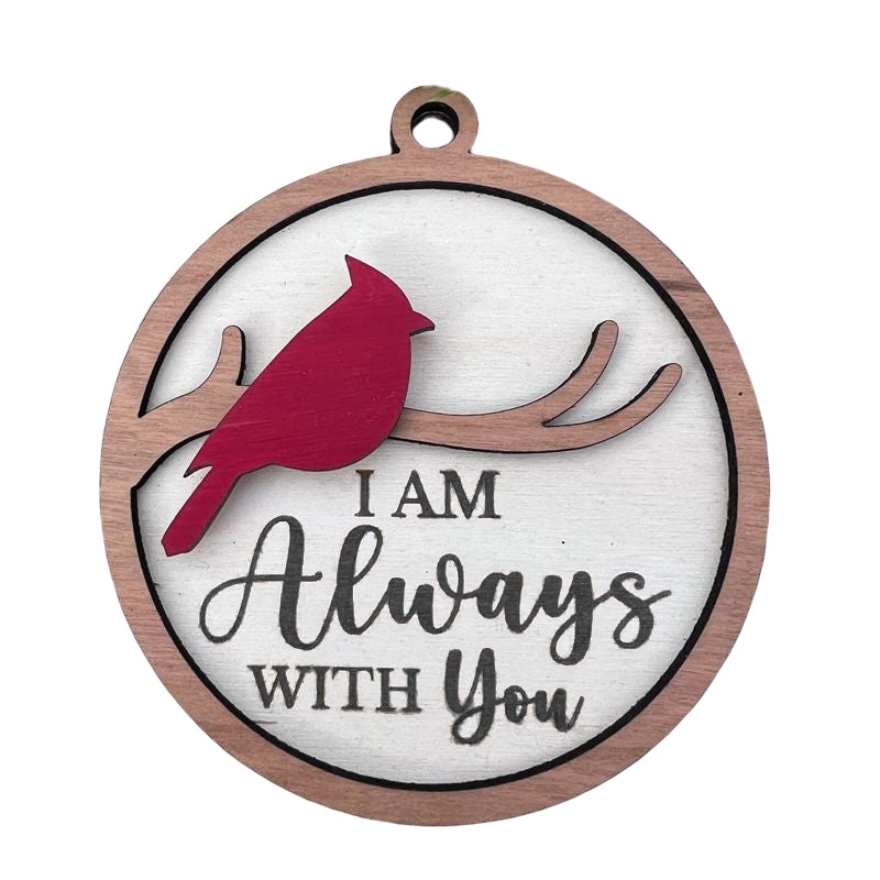 BowLift | Cardinal Bird Wooden Christmas Ornament