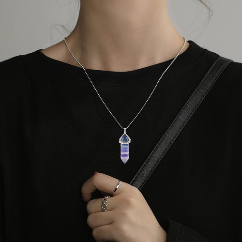 BowLift | Rainbow Fluorite Pendant Necklace